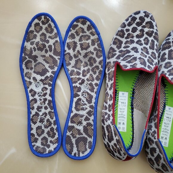 Rothy's The Loafer in the Mocha Spot Leopard Print Size 8.5 - Picture 12 of 13